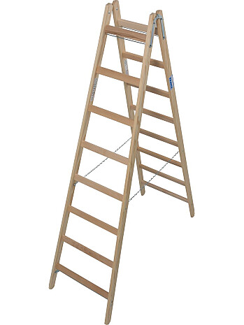 KRAUSE STABILO drabina drewniana dwustronna ze szczeblami 2x8